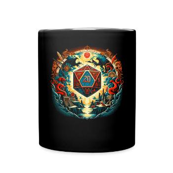 Jeu de rôle RPG Maître du jeu vidéo Gamer - Mug uni - noir - Devant