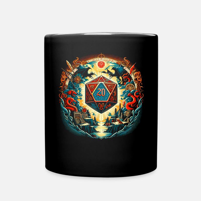 Jeu de rôle RPG Maître du jeu vidéo Gamer - Mug uni - noir