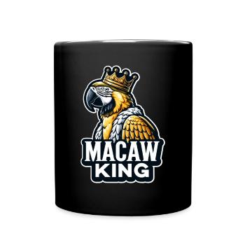 Gold Macaw Liebhaber Design Ornithologie Parrot - Tasse einfarbig - Schwarz - Vorne