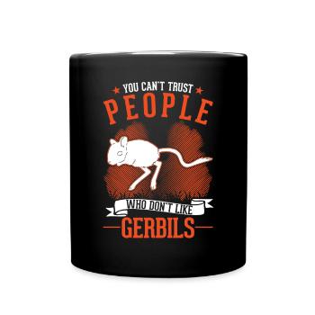 Gerbille cadeau Gerbille de Mongolie Gerbille - Mug uni - noir - Devant