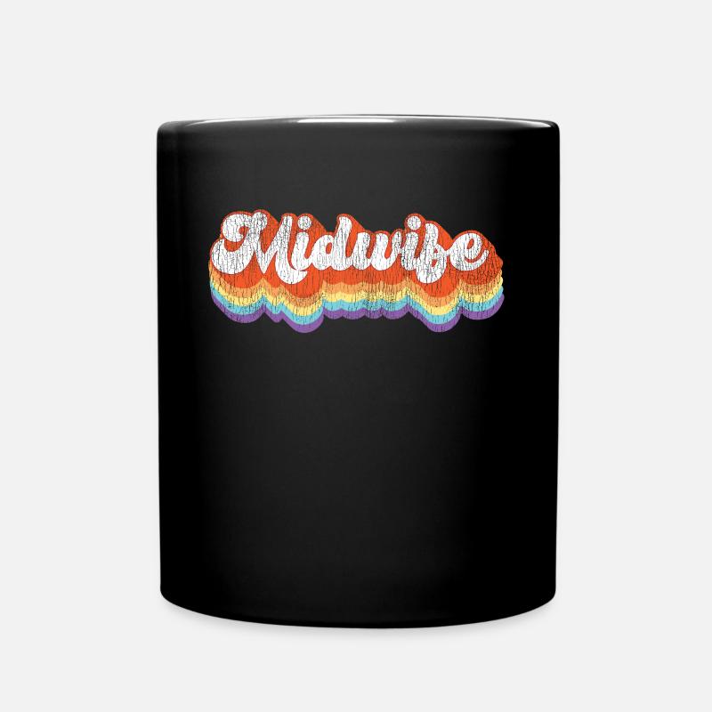 Infirmière Sage-Femme Accoucheuse Retro - Mug uni - noir