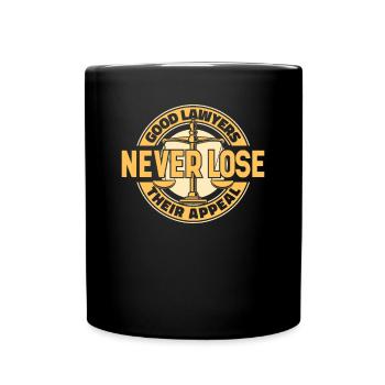 Good Lawyers Never Lose Their Appeal Attorney - Full Colour Mug - black - Front