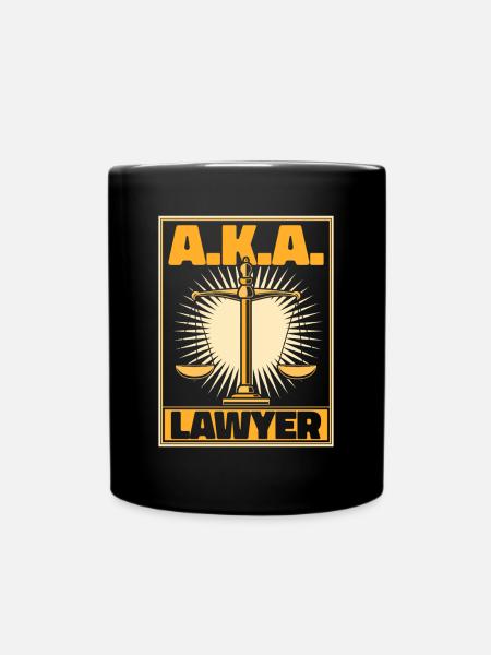 A.K.A. Prawnik Radca prawny Prokurator Generalny - Ensfarvet krus - sort