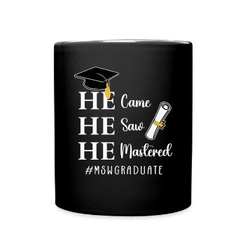 Master Of Social Work Soziale Arbeit Studium - Tasse einfarbig - Schwarz - Vorne