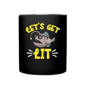 Poisson-grenouille Pêcheur en haute mer Pêcheur à la ligne - Mug uni - noir - Devant