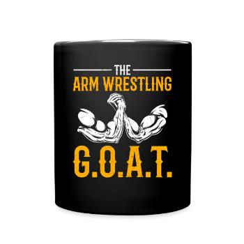 The Arm Wrestling G.O.A.T. - Tasse einfarbig - Schwarz - Vorne