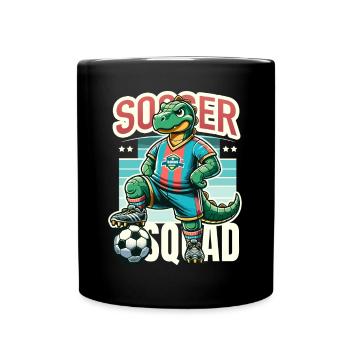 Dino Fußballer – Soccer Squad - Full Colour Mug - black - Front