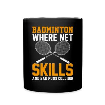 Joueurs de badminton - Mug uni - noir - Devant