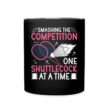 Joueurs de badminton Badminton - Mug uni - noir - Devant