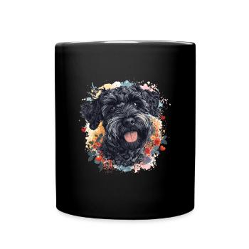 Schnoodle Snoodle Dog Breed Pet Cute Graphic - Full Colour Mug - black - Front