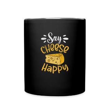Cheese - Full Colour Mug - black - Front