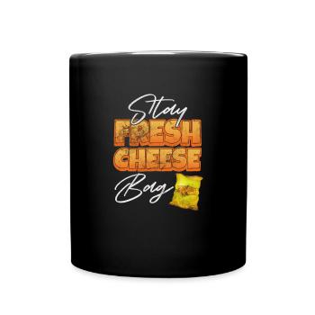 Fromage - Mug uni - noir - Devant