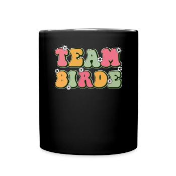 Honorpower Bridesmaid Groovy Bachelor - Full Colour Mug - black - Front