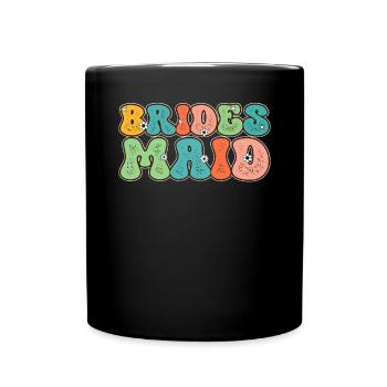 Honorpower Bridesmaid Groovy Bachelor - Full Colour Mug - black - Front