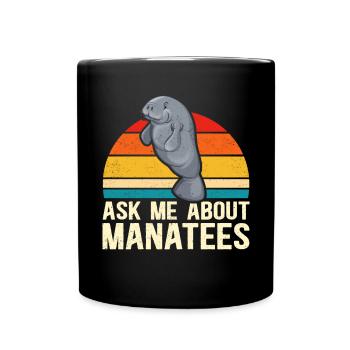 Lamantin lamantin lamantin cadeau - Mug uni - noir - Devant