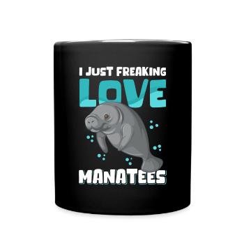 Lamantin lamantin lamantin cadeau - Mug uni - noir - Devant
