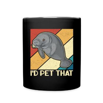 Lamantin lamantin lamantin cadeau - Mug uni - noir - Devant