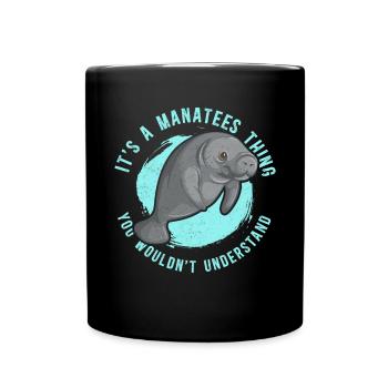 Lamantin lamantin lamantin lamantin cadeau - Mug uni - noir - Devant
