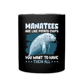 Lamantin lamantin lamantin cadeau - Mug uni - noir - Devant
