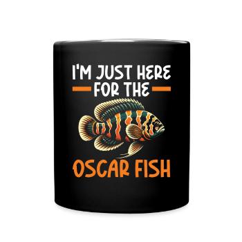 Oscar Fischliebhaber Süßwasser-Aquaristik - Tasse einfarbig - Schwarz - Vorne