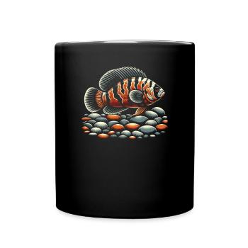 Oscar Fish Lover Aquarium d’aquariophilie d’eau douce - Mug uni - noir - Devant