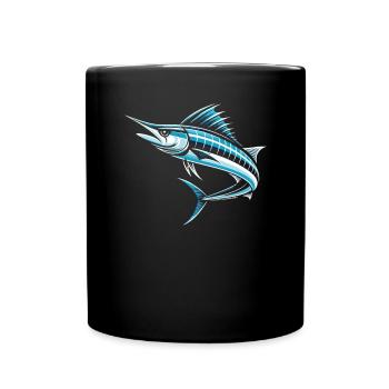 Wahoo Fish Catcher Fisher Pêcheur Pêche - Mug uni - noir - Devant