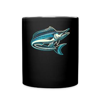 Wahoo Fish Catcher Fisher Pêcheur Pêche - Mug uni - noir - Devant