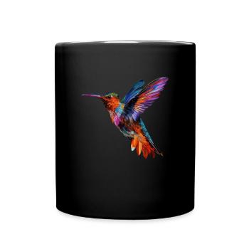 Hummingbird flowers - Tasse einfarbig - Schwarz - Vorne