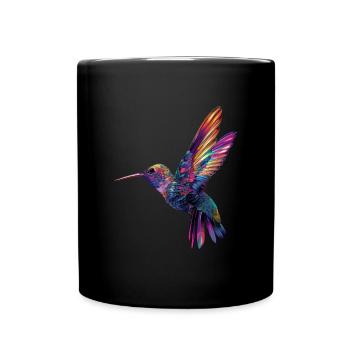 Hummingbird flowers - Tasse einfarbig - Schwarz - Vorne