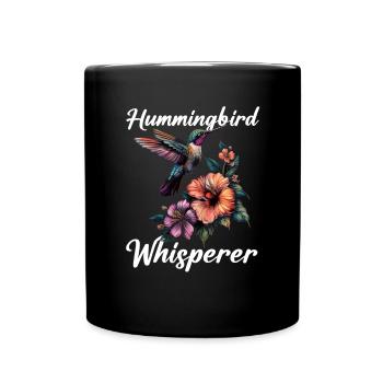 Hummingbird whisperer - Tasse einfarbig - Schwarz - Vorne