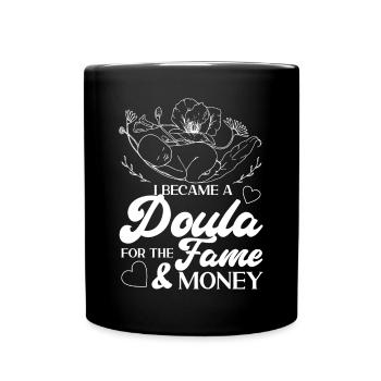 Doula accoucheuse Je suis devenue une - Mug uni - noir - Devant