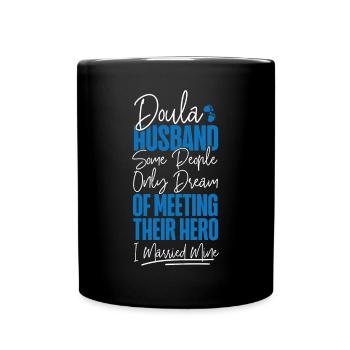 Doula Travailleuse à la naissance Mari Femme - Mug uni - noir - Devant