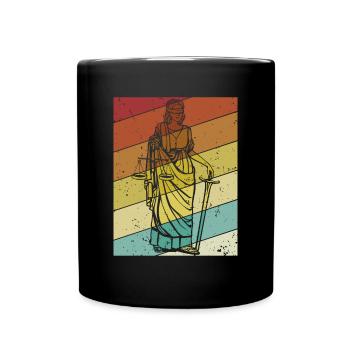 Retro Legal Counsel Attorney General Law - Full Colour Mug - black - Front