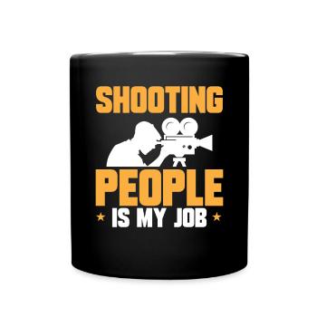Video Editor Filmemacher Videofilmer - Tasse einfarbig - Schwarz - Vorne