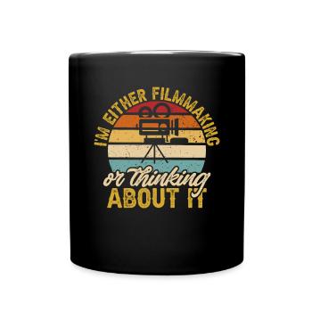 Video Editor Filmemacher Videofilmer - Tasse einfarbig - Schwarz - Vorne