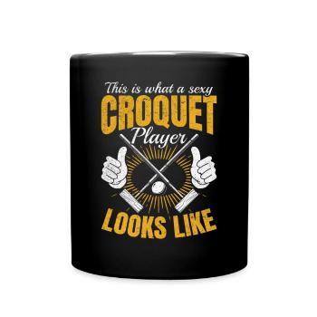 Croquet Game - sexy Croquet player - Full Colour Mug - black - Front