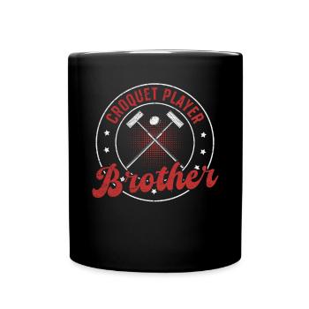 Croquet Game Croquet Brother - Croquet Player Bread - Full Colour Mug - black - Front
