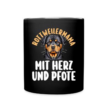 Dog Rottweiler Mom Dog Mom Mom Rottweiler - Full Colour Mug - black - Front