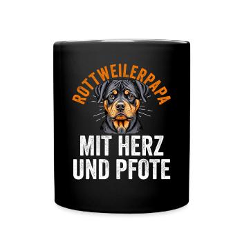 Dog Rottweiler Dad Dog Dad Rottweiler - Full Colour Mug - black - Front