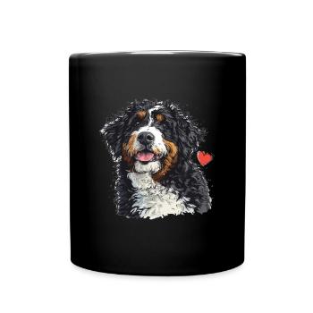 Bernedoodle chien race animal mignon Bernedoodle graphique - Mug uni - noir - Devant