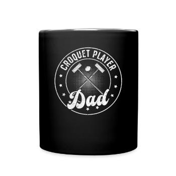 Papa joueur de croquet - Mug uni - noir - Devant