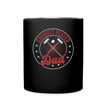 Croquet Game Croquet Daddy - Croquet Player Dad - Full Colour Mug - black - Front