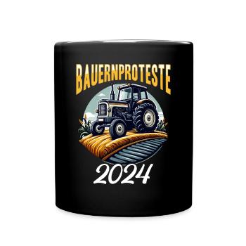 Einheit und Entschlossenheit in der Landwirtschaft - Tasse einfarbig - Schwarz - Vorne