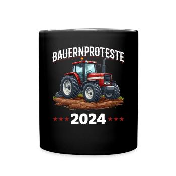 Einheit und Entschlossenheit in der Landwirtschaft - Tasse einfarbig - Schwarz - Vorne