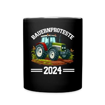 Einheit und Entschlossenheit in der Landwirtschaft - Tasse einfarbig - Schwarz - Vorne
