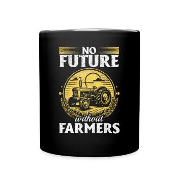 Pas d’avenir sans agriculteurs - Mug uni - noir - Devant