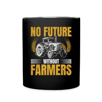 Pas d’avenir sans agriculteurs - Mug uni - noir - Devant