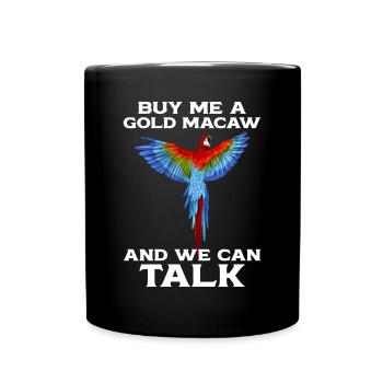 Blau-gold-ara Ornithologe Enthusiast Geschenk - Tasse einfarbig - Schwarz - Vorne