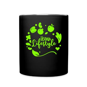 Mode de vie végétalien Mode de vie végétalien Végétarien - Mug uni - noir - Devant
