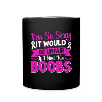 Pride Mastectomie Survivante du cancer Cancer du sein - Mug uni - noir - Devant